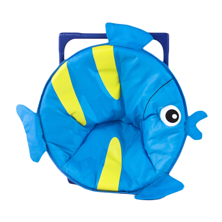 Cute Fish Pattern Soft Outdoor Moon Sedia pieghevole per bambini